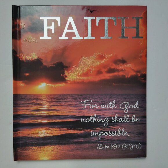 NEW Gift Book "FAITH" Gift Idea Hardbound with Bible Verse & Inspirational Quote - Picture 2 of 10